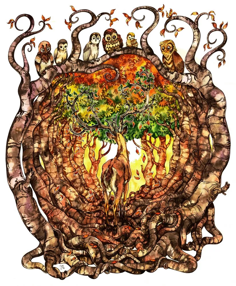 Original Painting - Autumn Falls